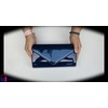 fi9 Patent Leather Bridal Wedding Evening Party Clutch Bag Navy