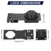 PATIKIL 4.5 Inch Cabinet Password Hasp Lock, 3-Digit Barn Door