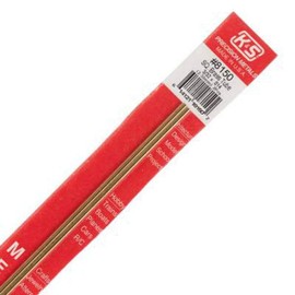 K&S Precision Metals Square Brass Tube 8150 – 3/32" OD x 0.014" Wall x 12" Long – DIY Crafts, Framing, Furniture, Modeling, Made in USA, 2 Tubes