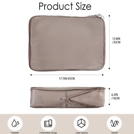 Travel Organizer Bag for Luggage – Zippered Packing Cube for Clothes, Toiletries & Laundry, Lightweight & Durable (Large)