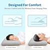 YOUR MOON Ultra Thin Memory Foam Pillows for Stomach Sleepers