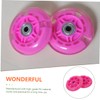 BIUDECO 2pcs Training Wheels for Boys and Girls Glowing Auxiliary