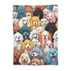 Turamurra Cartoon Poodle Dog Fleece Blanket for Mom Girls Women