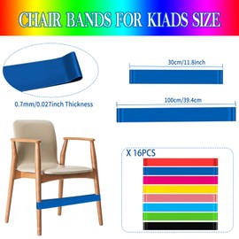 Chair Bands for Kids with Fidgety Feet, Fidget Chair Bands for Kids, Colorful Chair Fidget Bands Desks Stretch Foot Band ADHD Sensory Flexible Bands for Kids Classroom & Home Must Haves