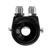 Black Oil Filter Temp Pressure Oil Cooler Sandwich Plate M20X1.5