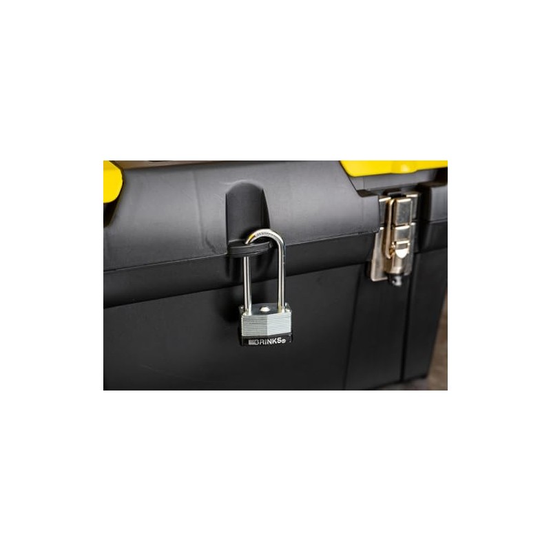 BRINKS 172-42011 Laminated Steel Padlock with 2-1/4" Shackle, 40mm