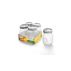 Ball Limited Edition Sunshine Glass Mason Jars, Regular Mouth, Pint Size, 16 OZ, 4-Count, Pack of 2 (8 Jars Total)
