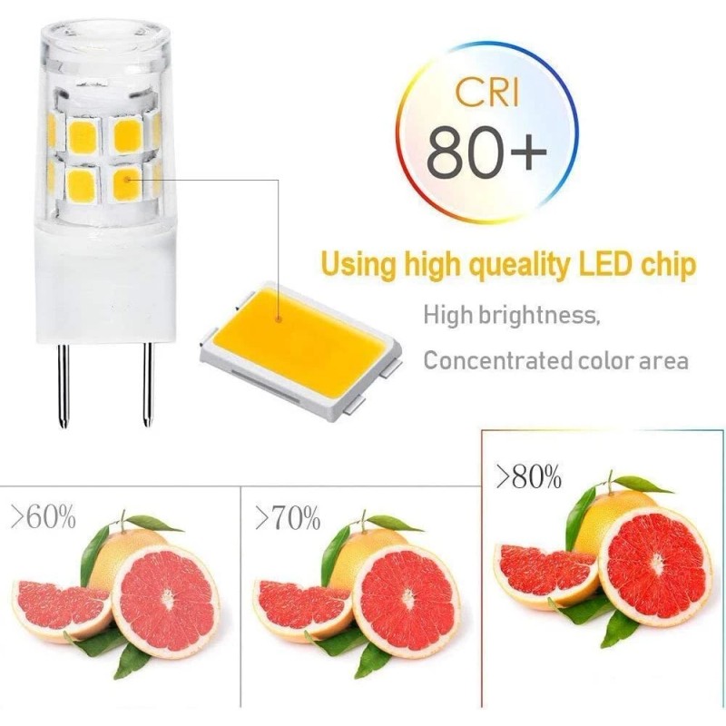 Unbranded 5x G8 LED Bulb Non-Dimmable 2.5W 17-2835SMD 3000K Cabinet