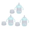 3pcs Self Grip Baby Bottle Bear Shaped Detachable Leakproof Infant