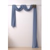 Socomi 3 Panels Dusty Blue Chiffon Wedding Arch Drapes 6