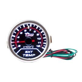 Mintice™ Car Motor Universal Smoke Tint Len 2" 52mm Egt Exhaust Gas Temperature Indicator Gauge Meter