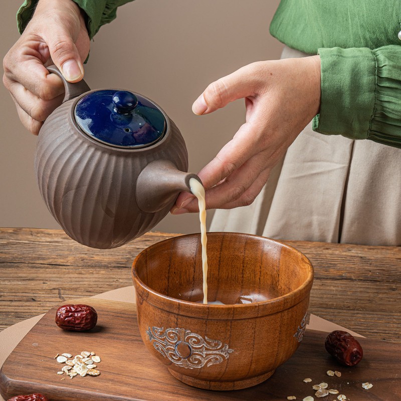 Bowl Sour Jujuba Wood Handmade Anti Scald Classic Rice Bowl
