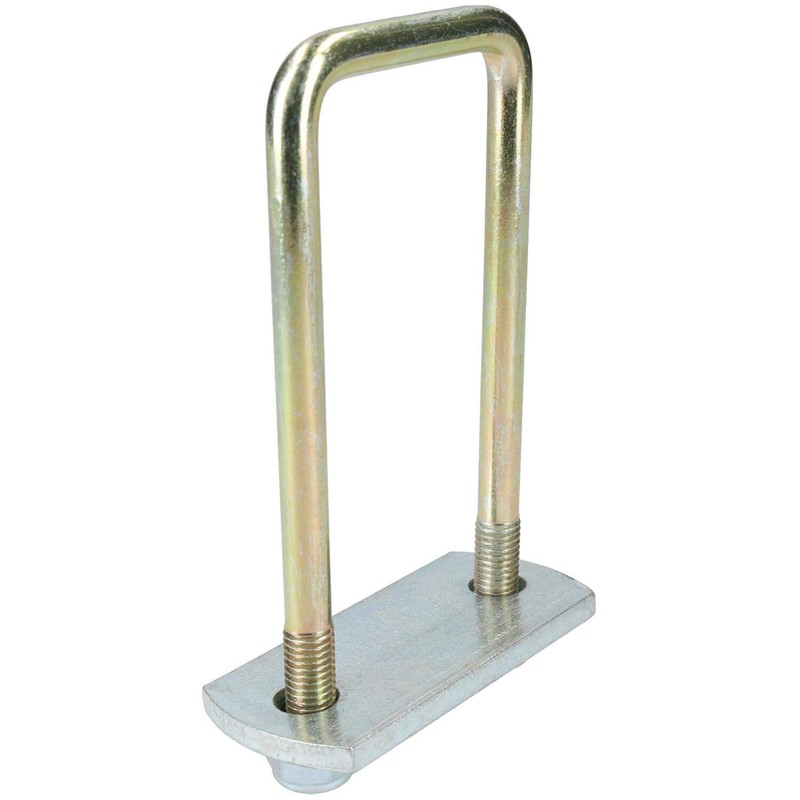 2 Pack M10 50mm x 130mm U-Bolt N-Bolt with Plates