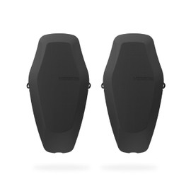 MISSION Boat Gear Ronin PWC Fenders 2 Pack, Jet Ski Bumpers for Docking, Jet Ski Fenders with Secure Rub Rail Grip and Knotless Strap System, Non Marking Marine Foam Dock Bumpers (Obsidian Black)