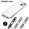 3 Pieces Metal Phone Tether Tab, Hanging Double Buckle Ring