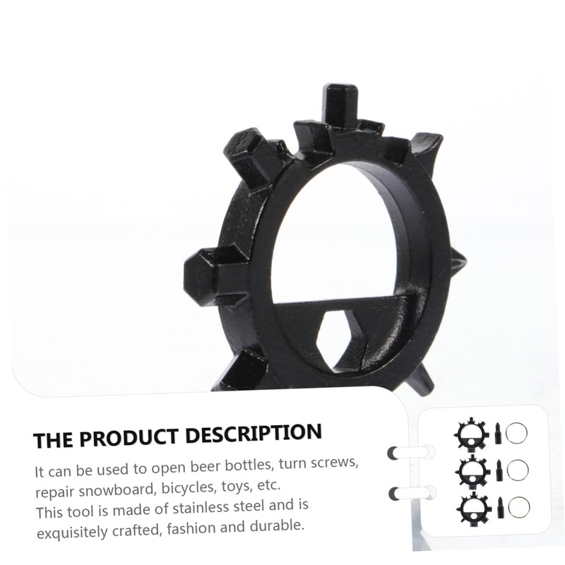Tofficu 3pcs Octopus Design Multi Functional Bike Tool Portable Screwdriver