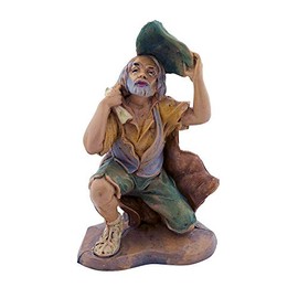 5" Christmas Nativity Collection | Traditional Nativity Figures with New Merchants! | Witness/Beggar | Great for Nativity Collectors | Hand-Painted and Made in Italy