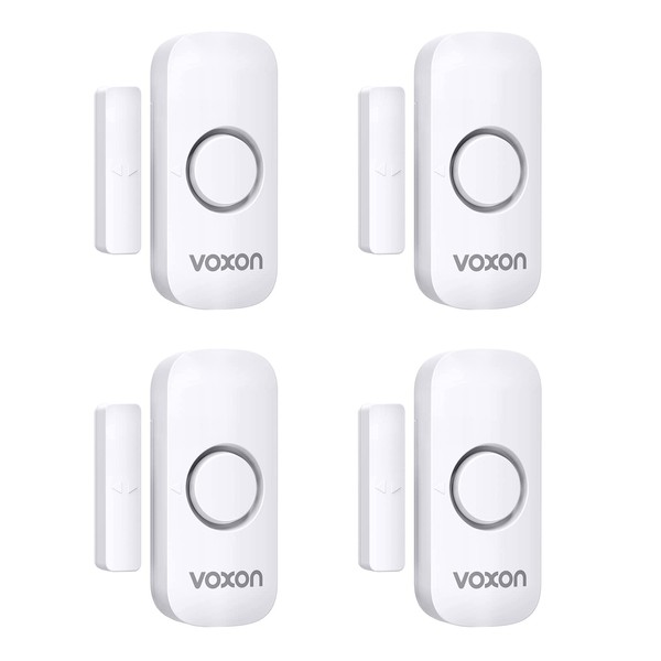 VOXON Türalarm Fensteralarm, Einbruchschutz Türalarmsensor, 2-in-1-Alarm und Türklingel,, Drahtlose Home