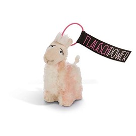 NICI 44391 Flokatina Llama Pendant with Elastic Loop 12 cm Fluffy Plush