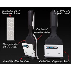 MPOWER FASTTRACK Kitchen Knife Sharpener - Inc. 220Grit Diamond Stone