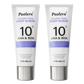 Puolern 10% AHA & BHA Body Scrub - Keratosis Pilaris, Fade Dark Spots, Nourish Skin Blend Body Care, KP Bump Eraser - Specification: 2 pcs
