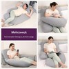 Luxury 12ft J-Shaped Improved Maternity and Full Body Support Pillow.