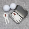 Azeeda 'British Telephone Kiosk' Golf Divot Tool/Repair Fork Gift Set