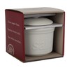 BIA Cordon Bleu Kitchen Accessories Porcelain Salt Boxes, 4", White