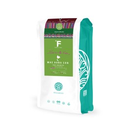 Hillkoff Coffee Beans from Northern Thai Arabica 100% Mae Au Kor Single Origin from Mae Hong Son Whole Beans Coffee Thai Product (Medium Roasted) 250 grams