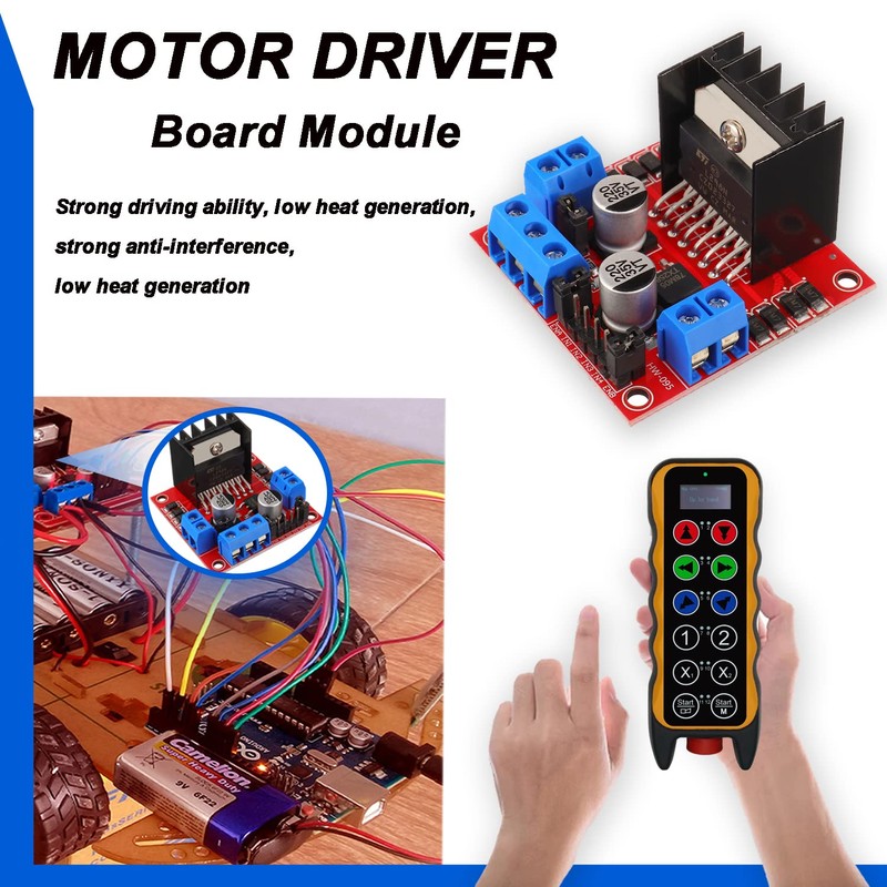 BOJACK L298N Motor DC Dual H-Bridge Motor Driver Controller Board