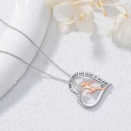 PROESS Soccer Necklace 925 Sterling Silver Soccer Pendant Inspirational Jewelry Gifts for Women