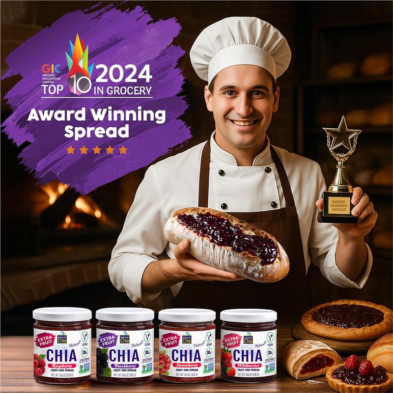 World of Chia Extra Fruit Chia Seeds Jam Variety Pack