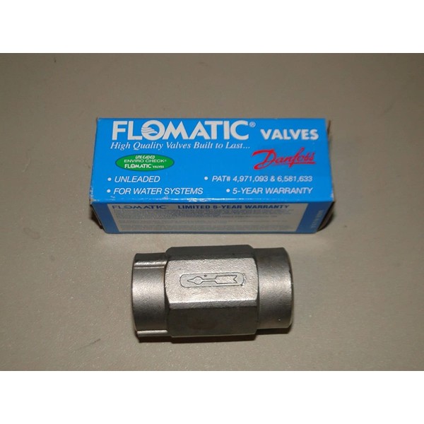 STAINLESS STEEL 1 1/4"(1.25) CHECK VALVE for WATER WELL PUMP Pressure TANK FLOMATIC 4202SS2