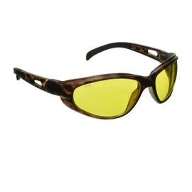 Yellow Lens Sunglasses for Cycling, Running, Shooting, Hunting, Motorcycle Riding and Driving. Full Wrap Frame with Z87.1 Impact Resistant Polycarbonate Lenses. Fits Small to Medium Head Sizes. Free Microfiber Cleaning Case included for each pair