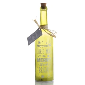 Boxer Merry and Bright-Starlight Bottle, Green, 6.7 x 6.7 x 29.5 cm