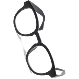 Bliss Leather, Full Model, Small Face Effect, Wellington Date Glasses, Black Rim, Sunglasses, Eye Friendly, UV Protection, Matte Black x Clear