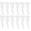 Rierdge Valance Clips 2.5” 12 Pcs Clear Plastic Window Blind