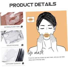 Mascarillas Exfoliantes Hidratantes para Labios 25piezas Gel de Fibra Vegetal para Cuidado en Casa y Viaje, Humectación Profunda y Suavidad