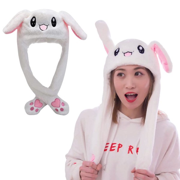AYEUPZ Toy Bunny Hat, Hat with Ears, Plush Rabbit Hat