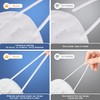 BLScode KN95 Face Mask 60 Pack White,Individually Wrapped 5-Layer Breathable