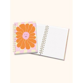 Studio Oh! Medium Spiral Notebook 5.75" x 8.75", Cute Cover Daily Planner, Hardcover Journal Notepad, 160 Page Lined Paper, 100 GSM Paper Weight, Lay-Flat Binding for Journaling, Just for Grins