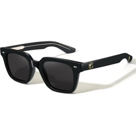 Cyxus Lentes de Sol Polarizadas con Estampado de Gragón del Museo del Palacio, Montura de Acetato, Antirreflejos Protección UV para Exteriores P1351