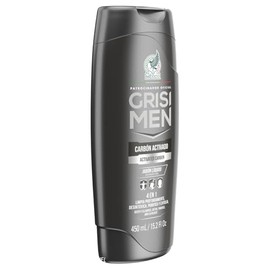 AAZV Grisi Hombre Shower Gel Carbon Activado 450 Ml, 1 Unid, 450 ml, Paquete de Ducha, SHOWER GEL