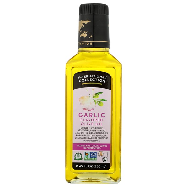 International Collection Flavored Olive Oil With Garlic - 8.45 Ounces