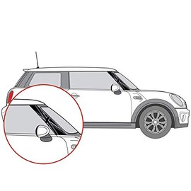 CravenSpeed Vinyl Union Jack Pillar Decal Compatible with MINI Cooper F56 | 2014-2020 (A-Pillar, Matte Black)
