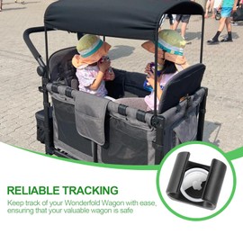 CATOSUM AirTag Holder Compatible with Wonderfold Wagon, Easy Install, Soft Touch Clip-On Locator, Quick Positioning Accessory, Compatible with Wonderfold - AirTag Not Included
