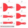 Bates 6 Pack Plastic Putty Knife Set - Paint Scraper,