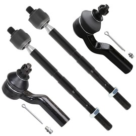 SCITOO 4pcs Suspension Kit For 2012-2018 For Ford Focus 2013-2018 For Ford Escape 2014-2018 For Ford Transit Connect 2013-2018 For Ford C-Max w/Suspension Parts Inner Tie Rod End Outer Tie Rod End