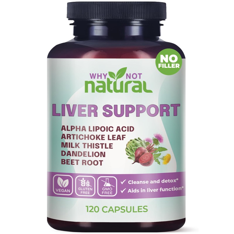 Why Not Natural 5-in-1 Liver Health Formula Supplement for Detox
