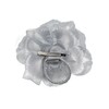 NYFASHION101 Women's Multifunction Rose Flower Sheer Petal Brooch Pin Hair